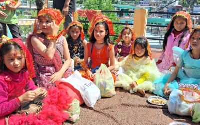 चमोली में रामनवमी पर किया गया कन्याओं का पूजन–