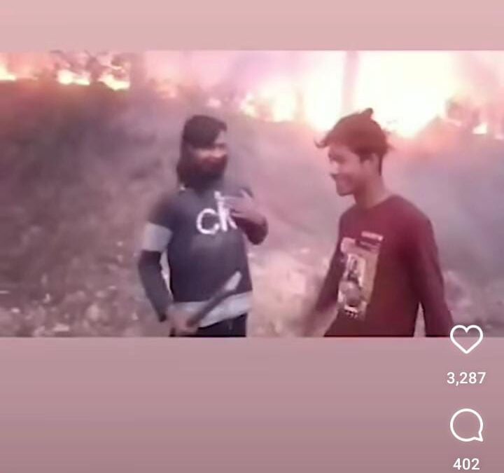 चमोली: जंगल में आग लगाकर उसे सोशल मीडिया पर डालना तीन युवकों को पड़ा महंगा–