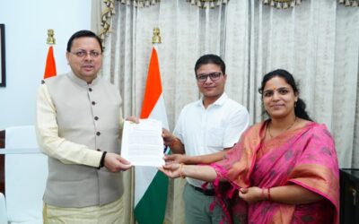 चमोली: नगर पंचायत पीपलकोटी की अध्यक्ष आरती नवानी ने की मुख्यमंत्री से मुलाकात–