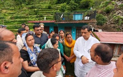 आश्वासन: गढ़वाल सांसद अनिल बलूनी ने किया नंदानगर आपदा प्रभावित क्षेत्र का निरीक्षण–