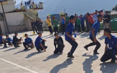 चमोली: श्री गुरुराम राय पब्लिक स्कूल गोपेश्वर की वार्षिक खेलकूद प्रतियोगिता में दमखम दिखा रहे खिलाड़ी–