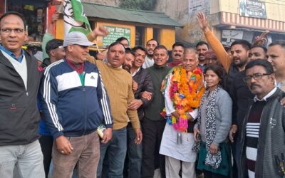 चमोली: कांग्रेस जिलाध्यक्ष सुरेश डिमरी का कार्यकर्ताओं ने किया भव्य स्वागत–
