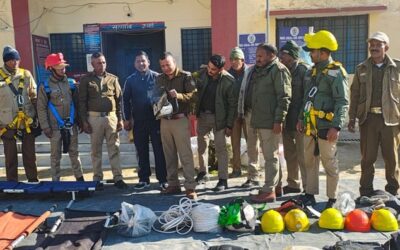 चमोली: थाना पोखरी के पुलिस कर्मियों को दिया गया आपदा प्रबंधन का प्रशिक्षण–