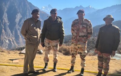 चमोली: हिम क्रीड़ा स्थली औली में सुरक्षा का जायजा लेने पहुंचे पुलिस अधीक्षक सुरजीत सिंह पंवार–