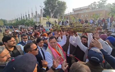 मुख्यमंत्री पुष्कर सिंह धामी को मिली किसान पुत्र की उपाधि, हरिद्वार पहुंचने पर हुआ भव्य स्वागत–