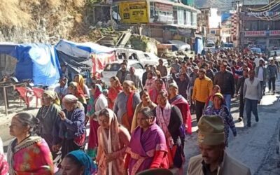 चमोली: पीपलकोटी में धर्म विशेष के व्यक्ति को होटल बेचने की सूचना पर निकाला जुलूस-प्रदर्शन–