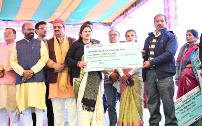 चमोली: गोपेश्वर पुलिस मैदान में राज्य सरकार के चार साल पूर्ण होने पर आयोजित हुए कार्यक्रम–