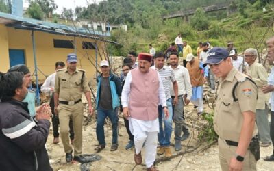प्रभावित क्षेत्रों का कैबिनेट मंत्री भरत सिंह चौधरी ने किया निरीक्षण, अधिकारियों को दिए तत्काल राहत के निर्देश–