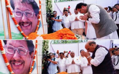 केंद्रीय रक्षा मंत्री राजनाथ सिंह व मुख्यमंत्री धामी ने स्व. जसपाल राणा को दी श्रद्धांजलि