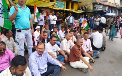 आक्रोश: जंतर-मंतर में छात्रों पर लाठीचार्ज के विरोध में गोपेश्वर में कांग्रेस का प्रदर्शन–