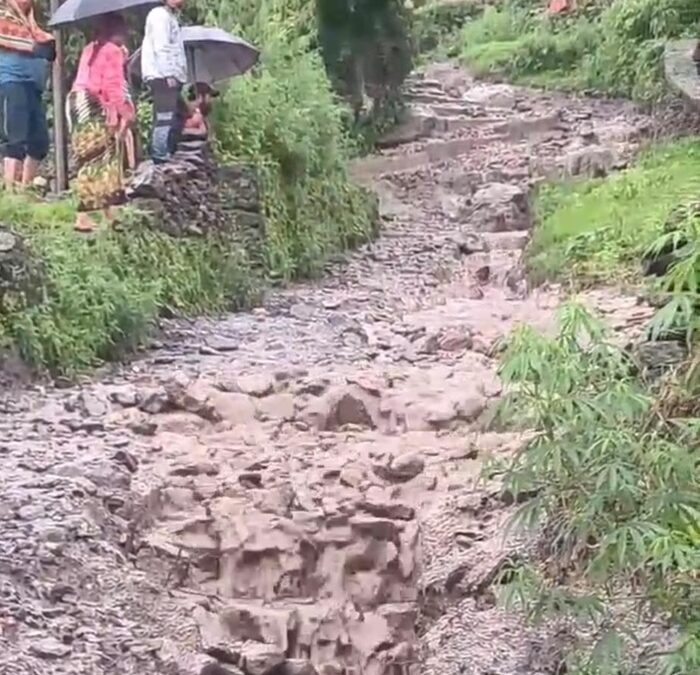 चमोली: किमाणा में फिर बरसा मलबा, दहशत में बीती ग्रामीणों की रात–